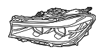 63117408706 - : Composite Headlamp for BMW: 740e xDrive, 740i, 740i xDrive, 750i, 750i xDrive, M760i xDrive Image