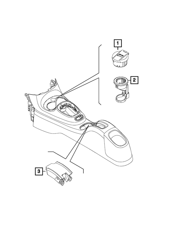 6QM89LXHAA - Electrical: Center Console Bezel for Mopar Image image