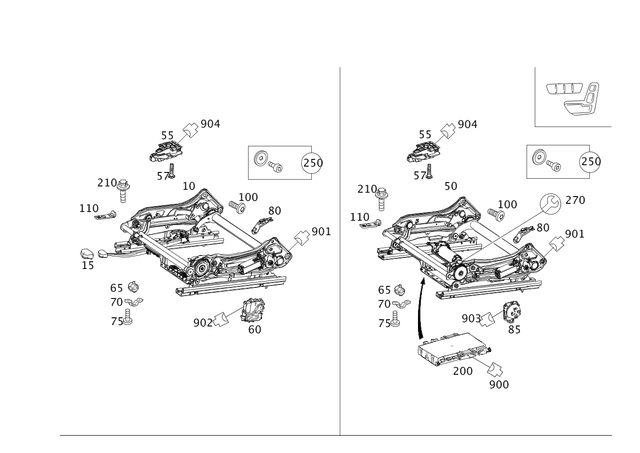 4180 - Driver Seat: Hexalobular Screw for Mercedes-Benz Image image