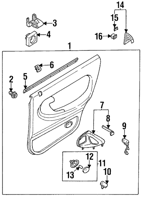 Door for 1993 Mazda 626 #0
