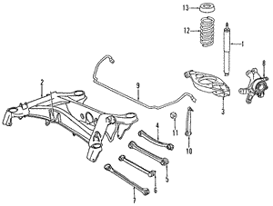 Rear Suspension for 1993 Mercedes-Benz 300E | Mercedes-Benz