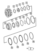 52108395AB - NAG1; W5A380; 5-Speed; Automatic Transmission: Clutch Retainer for Mopar Image