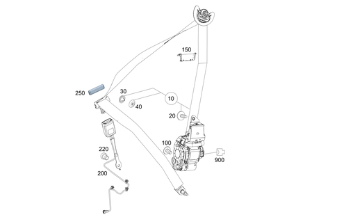 Front Seat Safety Belt for 2022 Mercedes-Benz A 220 #0