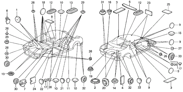 Grommet for 1995 Acura Legend #0