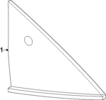 833017BA0A - : Quarter Glass for Nissan: Murano Image