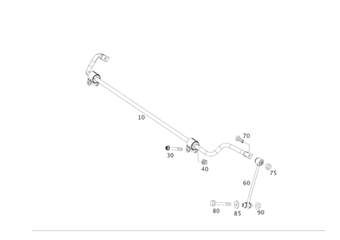 Rear Torsion Bar for 2018 Mercedes-Benz C63 AMG S #0