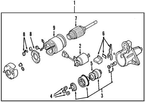 Starter for 2000 Nissan Frontier #0