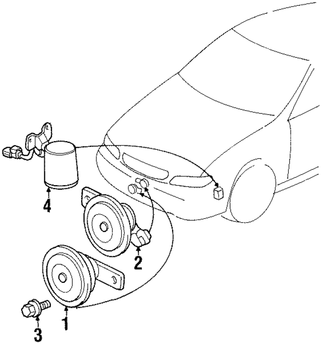 38390SY8A03 - Electrical: Alarm Horn for Acura Image