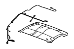 19352332 - Body: Headliner for Chevrolet: Silverado 1500, Silverado 2500 HD, Silverado 3500 HD | GMC: Sierra 1500, Sierra 2500 HD, Sierra 3500 HD Image