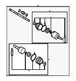 C91003HC0JNW - : Value Advantage™ CV AXLE FR RH for Nissan Image