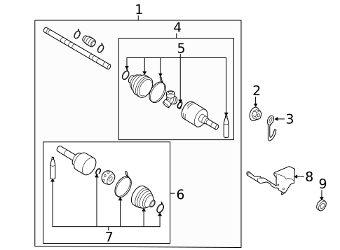 Drive Axles for 2014 Nissan Versa #0