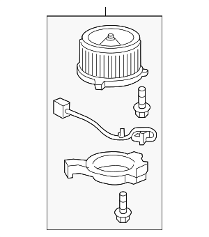2011-2016 GM Heating and Air Conditioning Blower Motor with Wheel ...