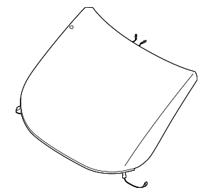 KT1Z5403100M - Body: Windshield for Ford Image