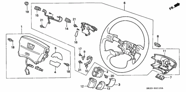 Steering Wheel for 1995 Honda Civic #0