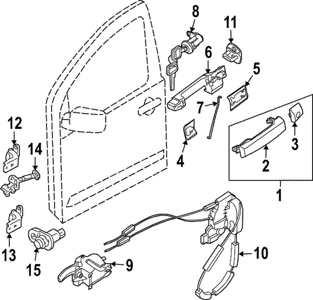 80501-9BU0C - Door Lock Actuator Motor 2022-2025 Nissan