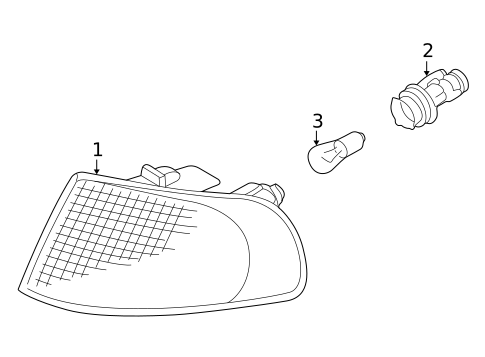 Signal Lamps for 1997 Audi A4 #0