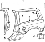4731SB3661ZZ - Body: Quarter Panel for Honda: Civic Image