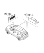 68124745AA - Electrical: Courtesy Lamp, Right &amp; Left for Fiat: 500X | Jeep: Renegade Image