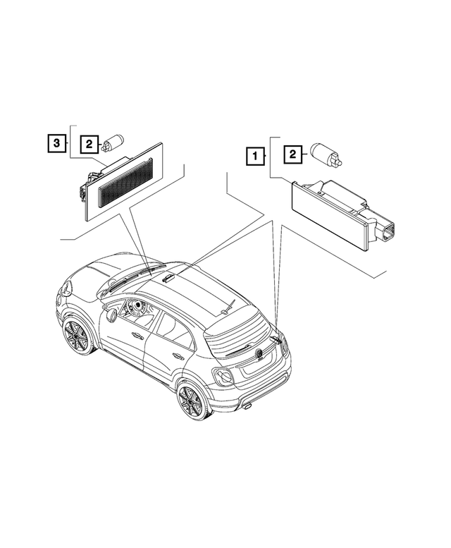 68124745AA - Electrical: Courtesy Lamp, Right &amp; Left for Mopar Image
