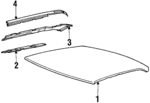 20641966 - Body: Roof Panel for Buick: LeSabre | Oldsmobile: Delta 88 Image