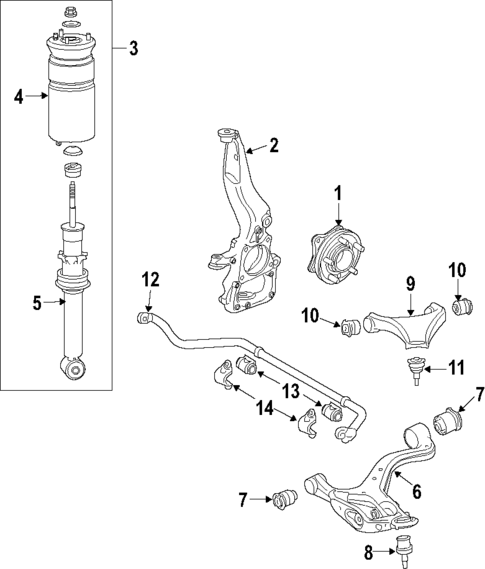 Upper Control Arm for 2013 Land Rover LR4 #0