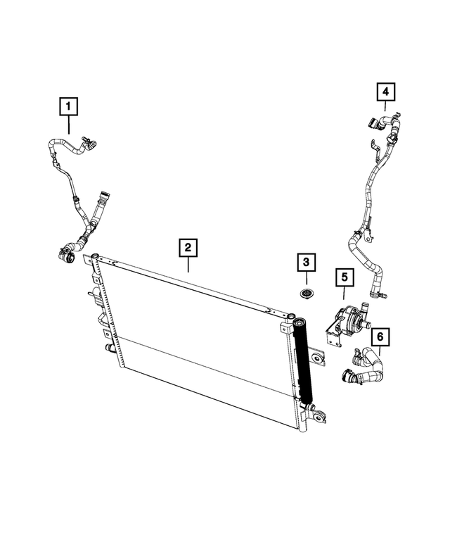 68399029AA - Cooling: Condenser And Low Temperature Radiator Cooler for Mopar Image