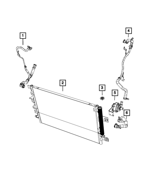 Radiator and Related Parts; Charge Air Cooler for 2019 Jeep Cherokee #6