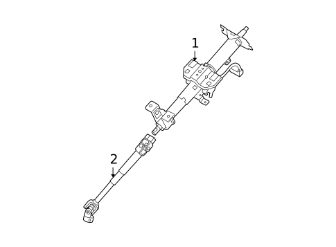 Steering Column Assembly for 2009 Hyundai Accent #0