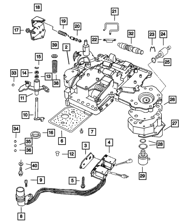 RL854241AA - Automatic Transmission 4 Speed [DG8]: Transfer Plate Body for Mopar Image image