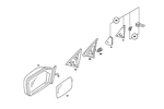 1238101016 - Front Doors: Mirror - Right for Mercedes-Benz: 230 Image