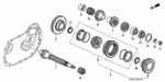 23421P20A00 - Transmission - Manual: GEAR, COUNTERSHAFT LOW for Honda Image