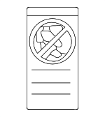 85262F5000 - Body: Air Bag Label for Hyundai Image