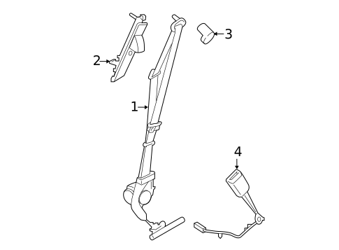 Front Seat Belts for 2017 Ford Edge #0