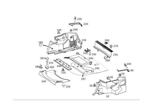 Trunk Lining for 2013 Mercedes-Benz E400 #0