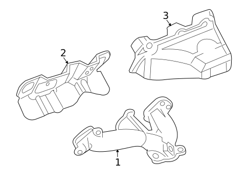 Exhaust Manifolds for 2005 Buick Terraza #0