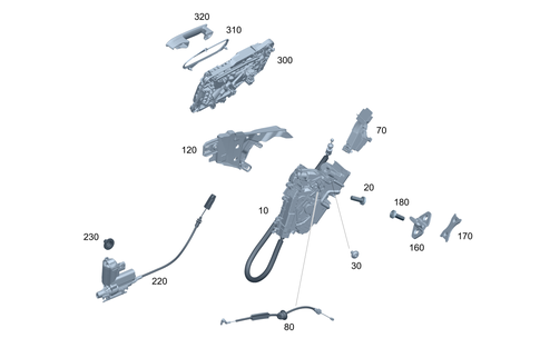 Rear Locking System for 1991 Mercedes-Benz 350 SD #0