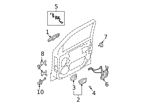 Front Door for 2005 Kia Sorento #0