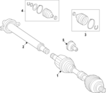 1773306202 - Driveline &amp; Axles: Cv Joint Boot Kit for Mercedes-Benz Image