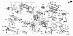 39631SJCA11ZB - Interior/Bumper: CAP ASSY. *NH607L* (DARK GRAY) for Honda Image