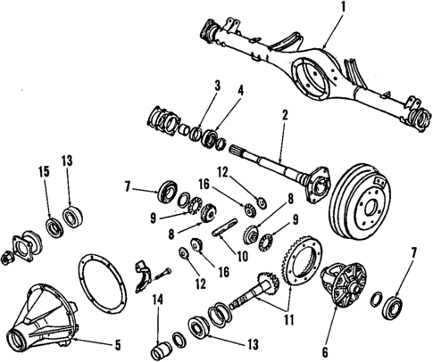 Rear Axle for 1984 Nissan Maxima #0