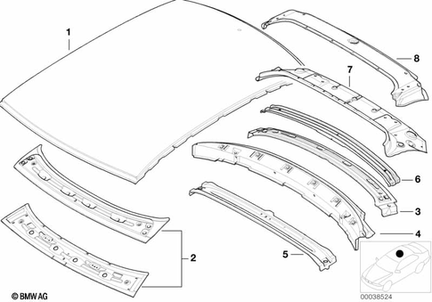 Roof for 2005 BMW 325Ci #0