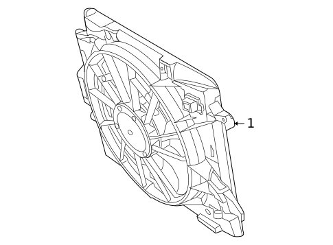 Cooling Fan for 2010 Volkswagen Routan #0