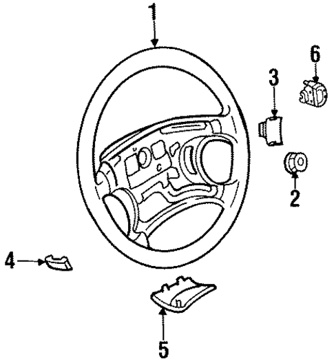 Steering Wheel & Trim for 1997 Nissan Altima #0