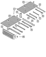 68141708AA - Body Sheet Metal Except Doors: Rear Box Crossmember for Dodge: Ram 1500, Ram 2500, Ram 3500 | Ram: 1500, 1500 Classic, 2500, 3500 Image