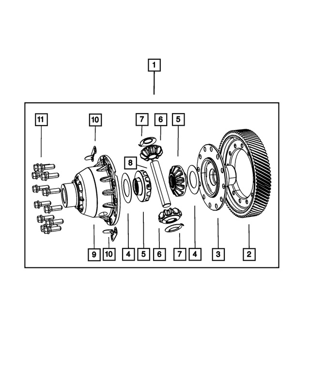 4131293 - 62TE; 6-Speed; Automatic Transaxle: Differential Thrust Washer Package for Mopar Image