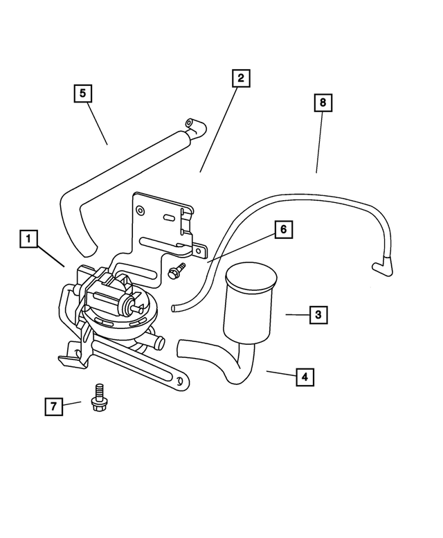 « 53013001AA –  : Pompe De Détection De Fuite Durite pour Mopar Image »