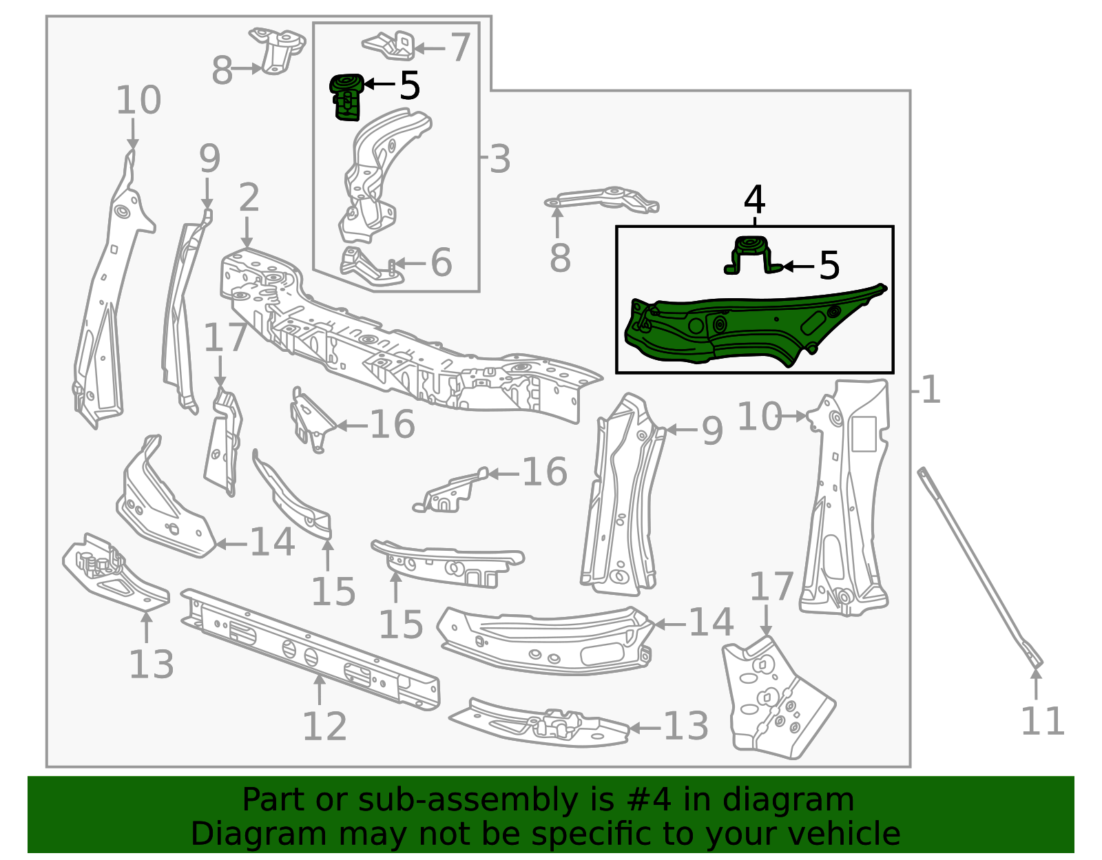 2023-2026 GM F Support 85757126 GM | GMPartsDirect.com