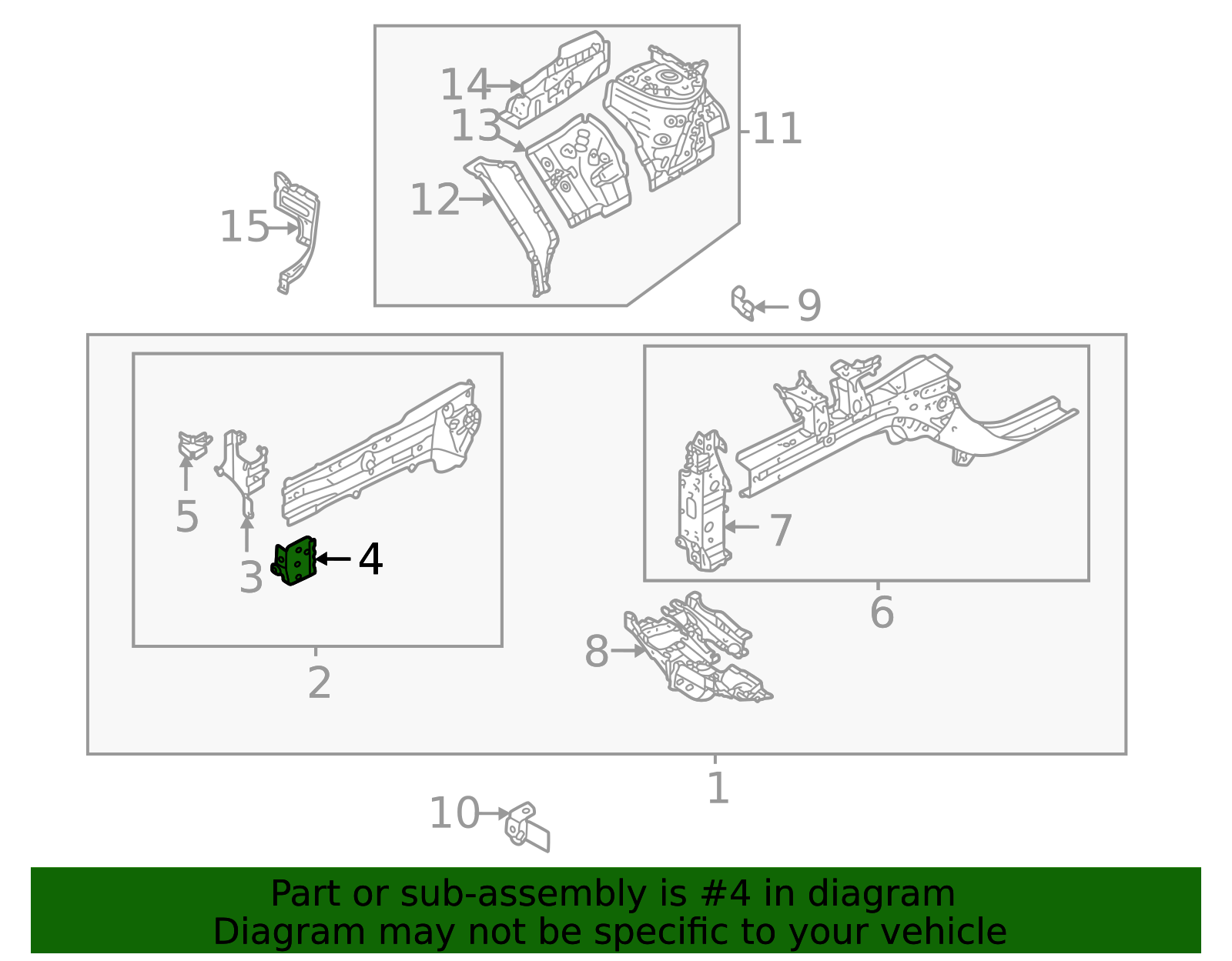 2022-2025 Mitsubishi Inner Bracket 5220BA94 | Mitsubishi Parts ...