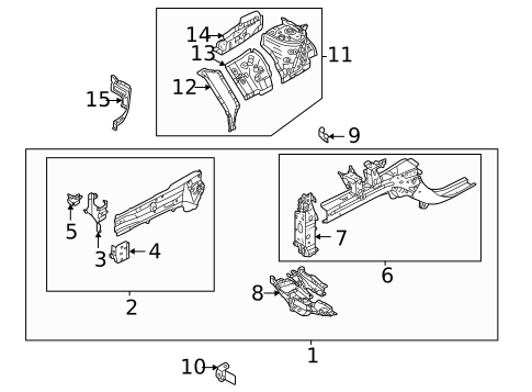 Structural Components & Rails for 2025 Mitsubishi Outlander #0
