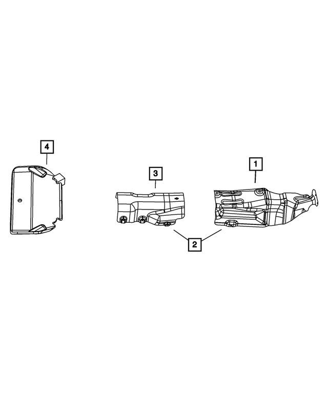 5155473AC - Exhaust: Exhaust Shield for Mopar Image image